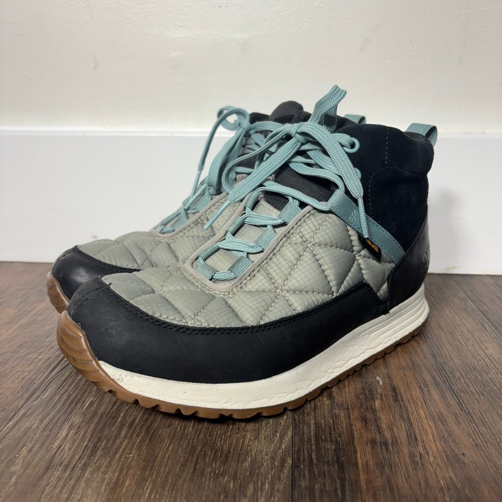 TEVA WOMEN'S ReEMBER COMMUTE WP ANKLE BOOTS IN BLACK GRAY SZ 9